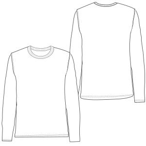 Fashion sewing patterns for MEN T-Shirts Long sleeve t-shirt 645